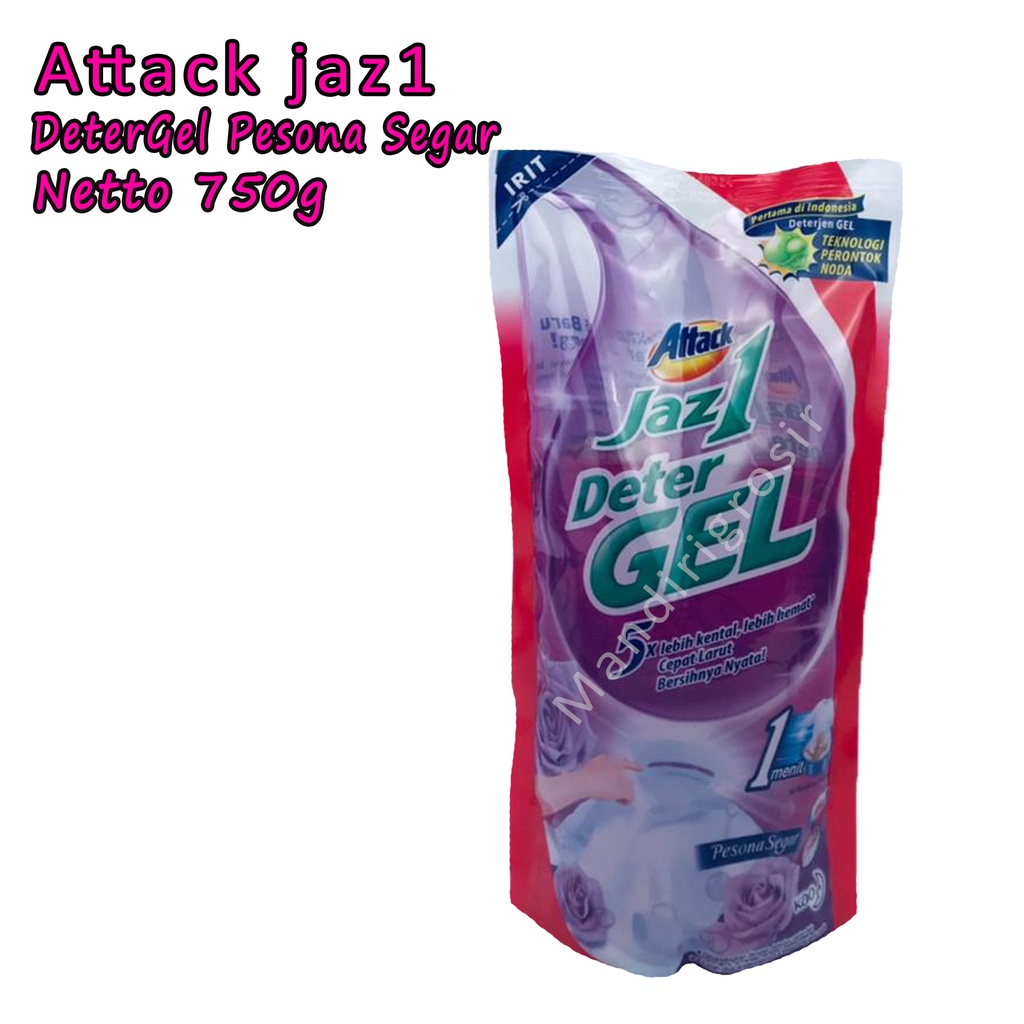 Jaz 1 * Attack * Deter gel * Pesona segar * 750gr