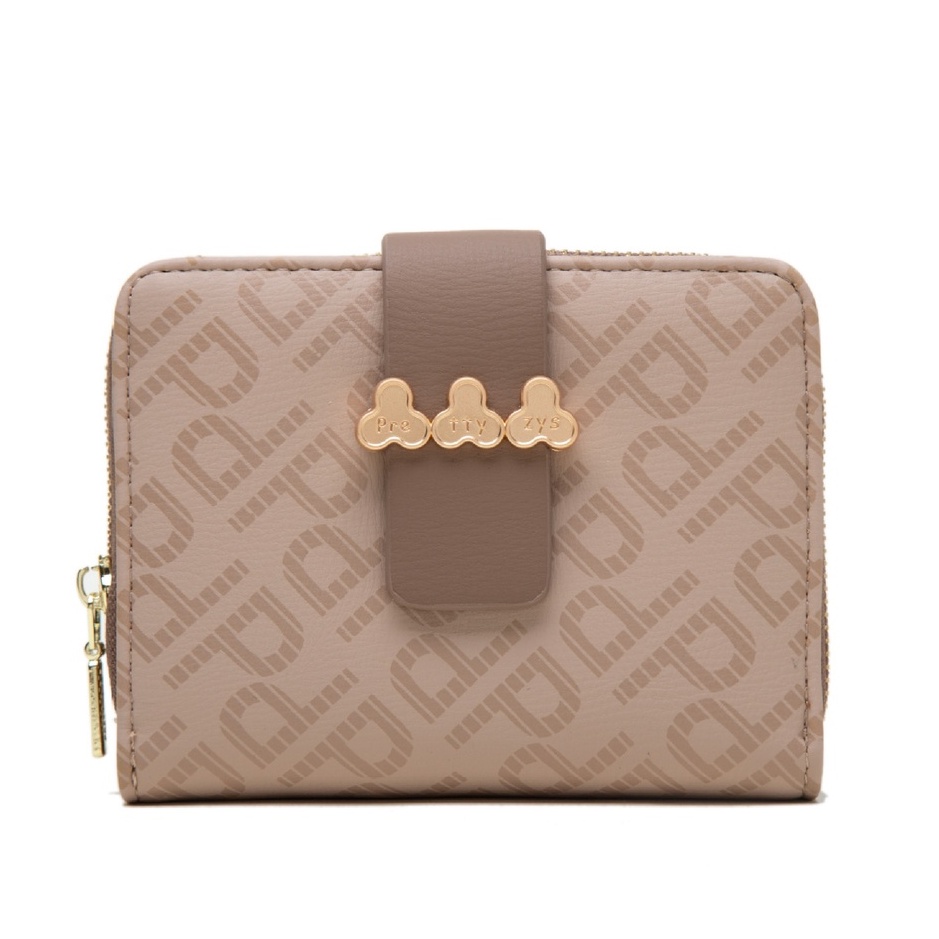 DOMPET LIPAT WANITA IMPORT MINI LUCU PRETTYZYS ORIGINAL KULIT COKLAT WA539B7 DUERENA KARTU PENDEK SIMPLE PREMIUM KOREA REMAJA KEKINIAN CEWEK FASHION MURAH