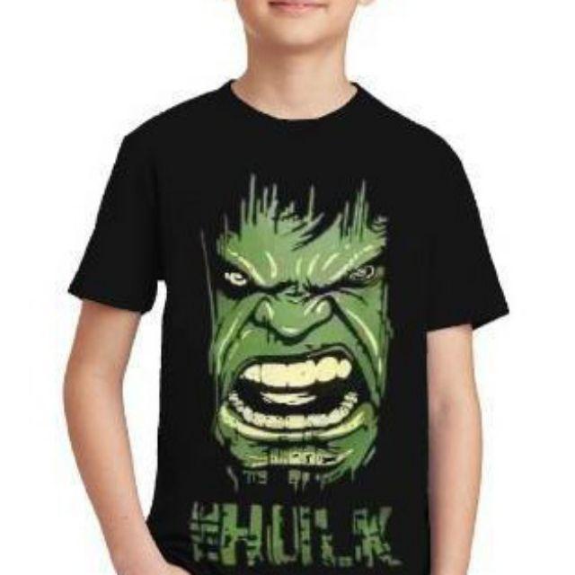 Atasan Baju Kaos Distro Anak Laki Laki Umur 1 - 8 Tahun Superhero Spiderman Hulk Batman Kartun Captain America Murah Termur KE19