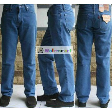 LEVIS STANDAR BIOBLITZ / LEVIS REGULAR BIRU MUDA / JEANS / BIG SIZE - Biru Muda, Celana Jeans N1B1
