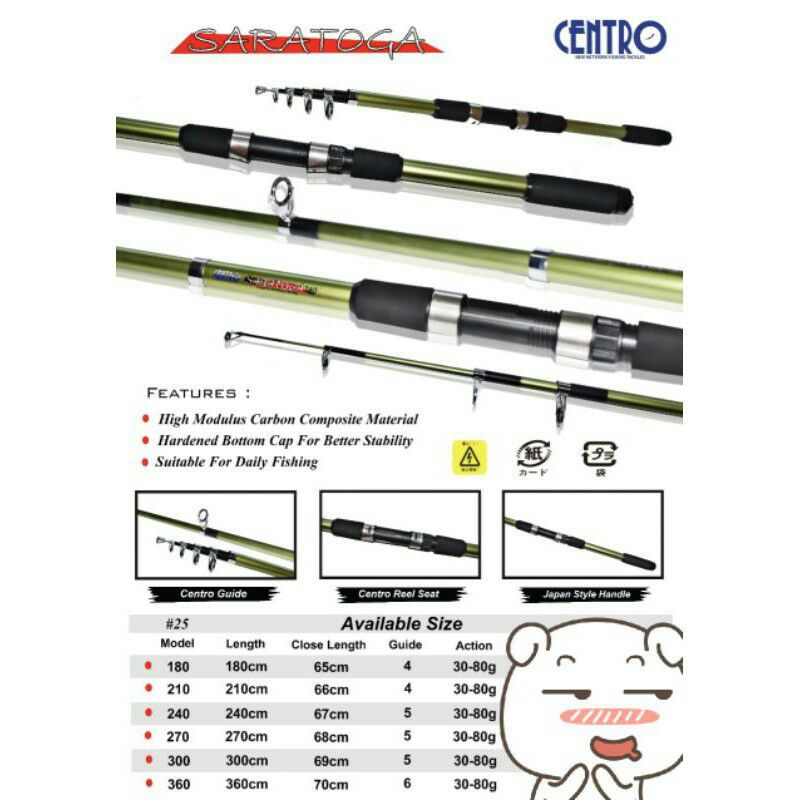 JORAN PANCING ANTENA CENTRO SARATOGA 180cm-360cm