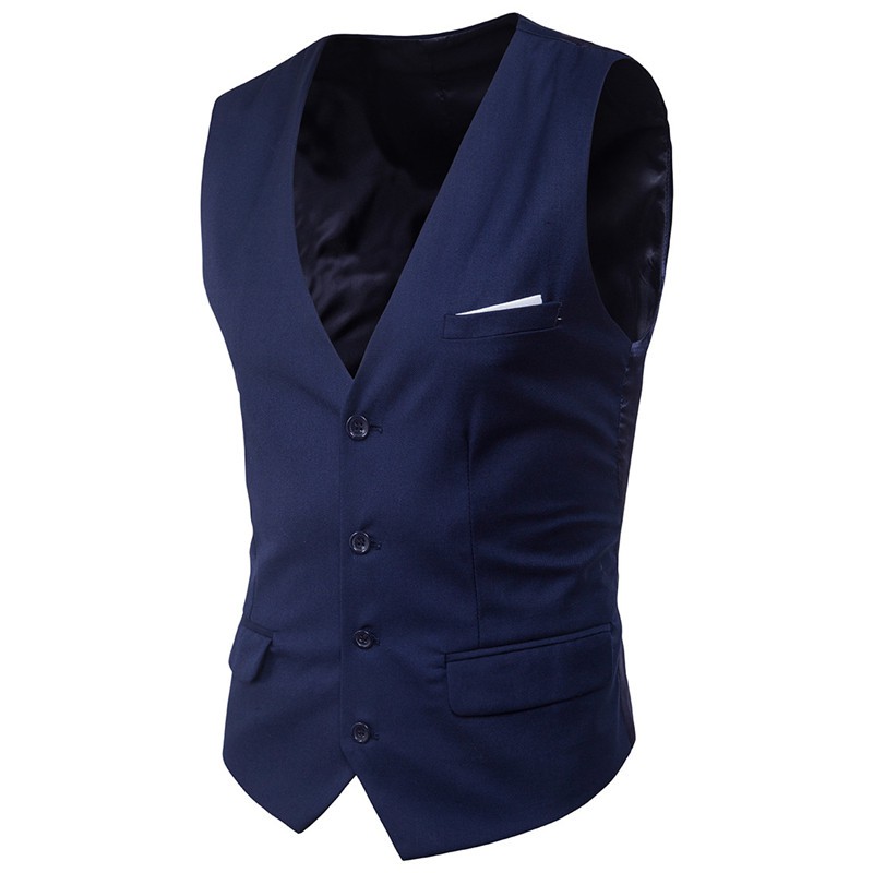 VEST / ROMPI PRIA NIKAYU SLIMFIT WARNA NAVY PRESS BODY (S,M,L,XL) FULL FURING ORIGINAL