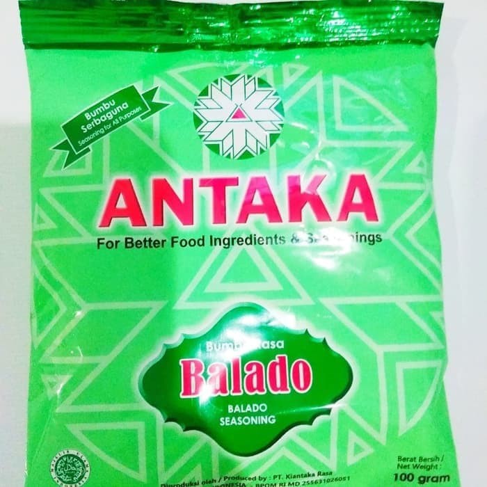 

Antaka BALADO 100 gram | Bumbu Antaka Bumbu Tabur Rasa Pedas Balado