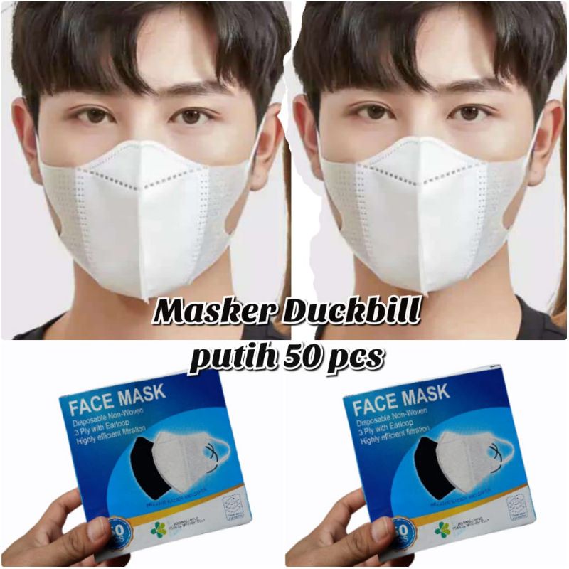 masker duckbill isi 50pcs