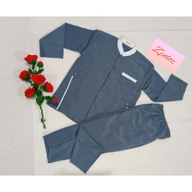 Setelan Baju Koko Jasko Anak Laki-Laki Umur 3-13 Tahun