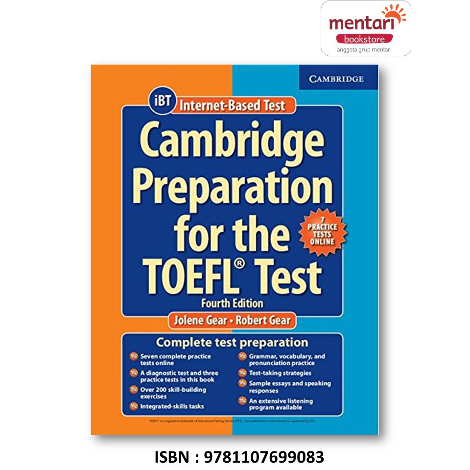 Mentari Bookstore  Cambridge Preparation for the TOEFL Test Book with Online Practice Tests