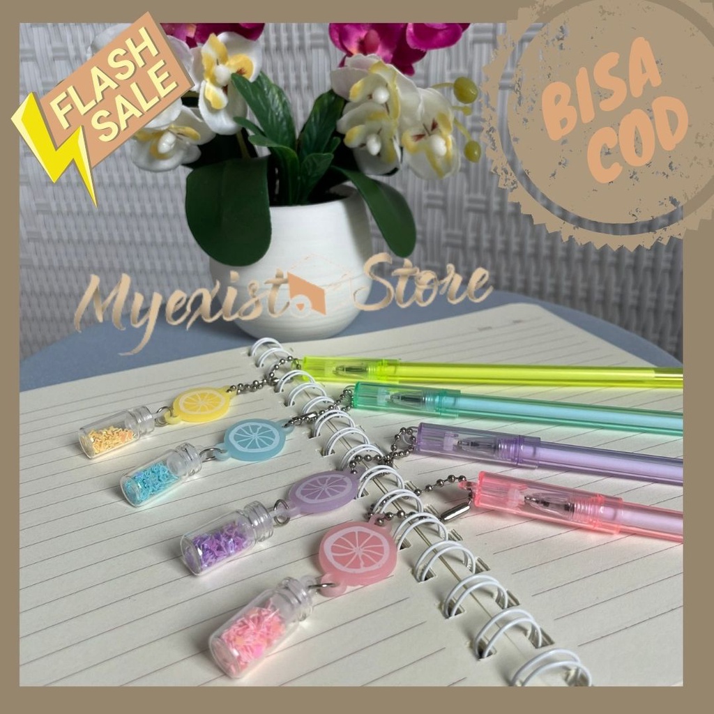 

PULPEN LEMON GANTUNGAN BUAH POTONG SLICED LIME LEMON FRUITS GLITTER MANIK PULPEN GEL READY JAKARTA BISA COD TRENDY VIRAL TERMURAH ALAT TULIS KANTOR DAN PERLENGKAPAN SEKOLAH - IVN617