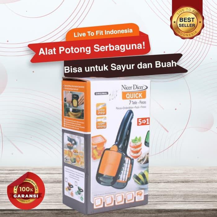 Alat Pemotong Serbaguna / Pisau potong / Alat Potong Sayur dan Buah Serbaguna Genius Nicer Dicer