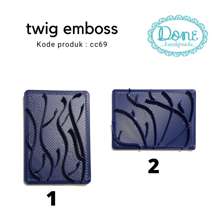 Twig embossed alat emboss ranting alat clay alat fondant cc69