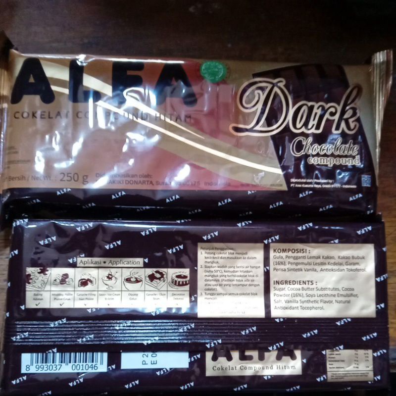 

Cokelat compound / cokelat batang ALFA 250gram