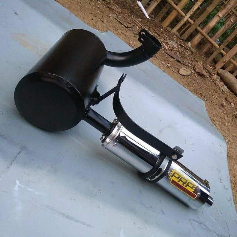 KNALPOT VESPA PRP TYPE STANDAR RACING S2 SILENCER CHROME.