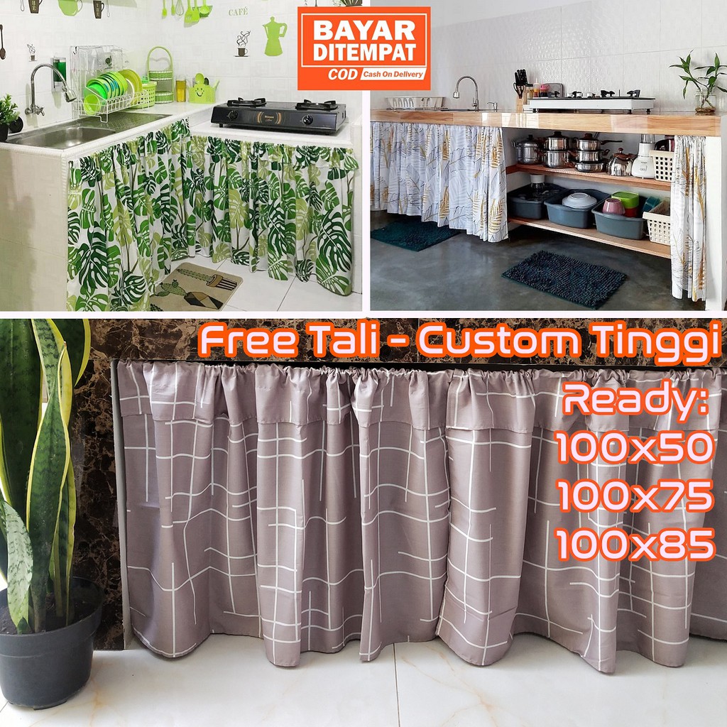 Gorden Kolong Dapur Poni Minimalis