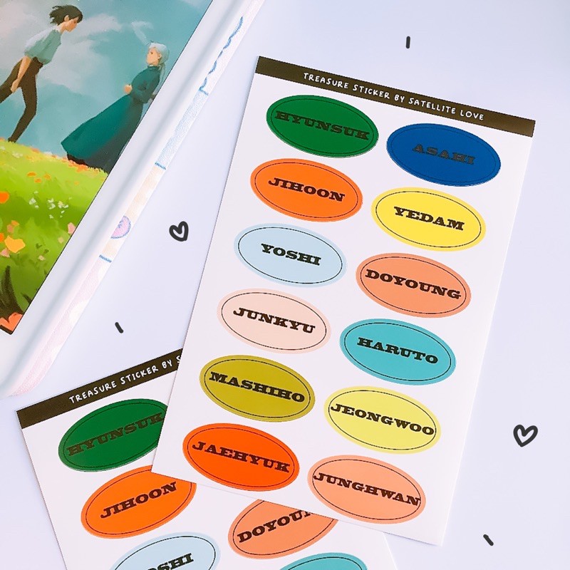 

[Satellite Love] TREASURE NAME STICKER / STIKER