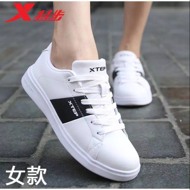 Sepatu Anak Kets Sneakers Motif Xtep Putih Murah Trendi