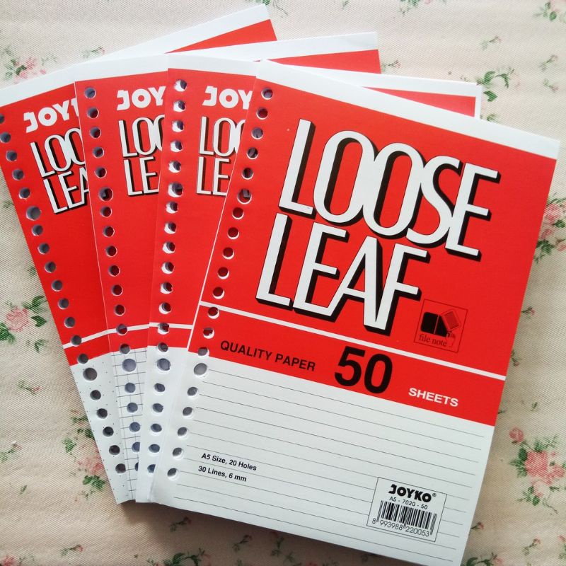 

JOYKO Loose Leaf A5 Garis A5-7020 Isi Kertas File Binder 70 Gsm Isi 50 Dan 100 Lembar