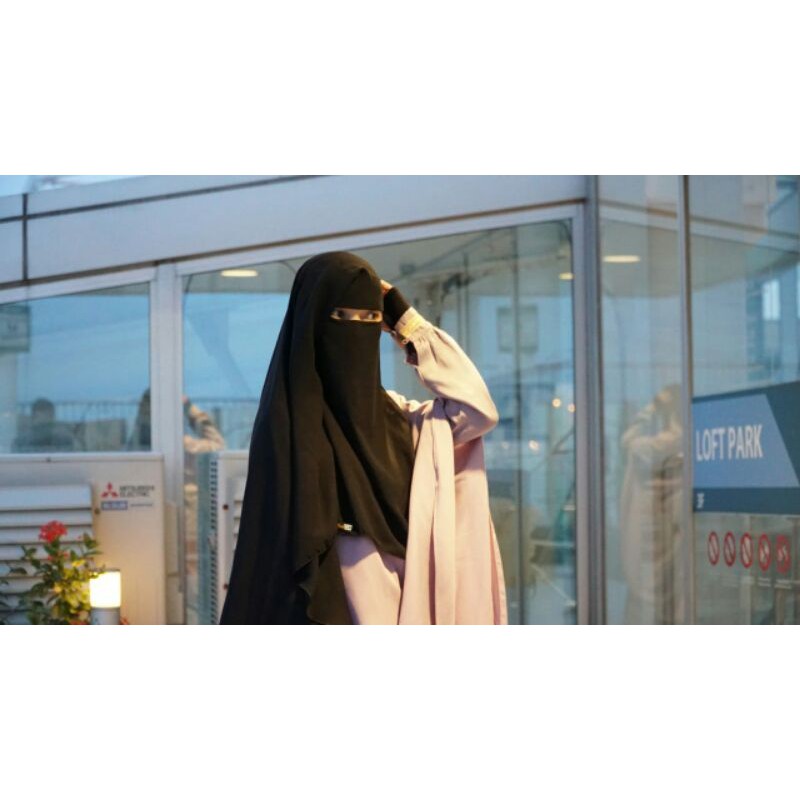 NIQAB YAMAN KANCING CHIFFON