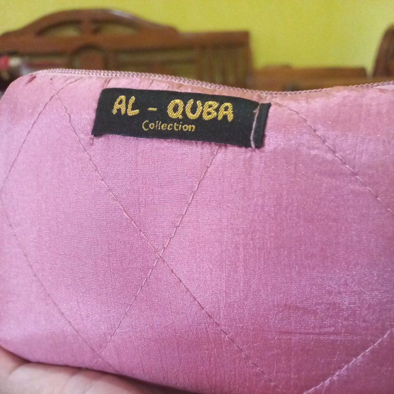 Mukena Traveling Al Quba, jumbo,  bahan parasit, variasi rumbai