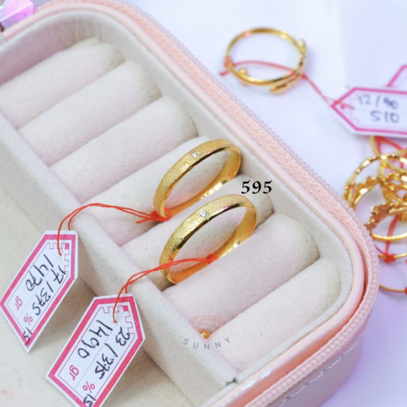 Cincin kawin tunangan pacar emas asli kadar 300%