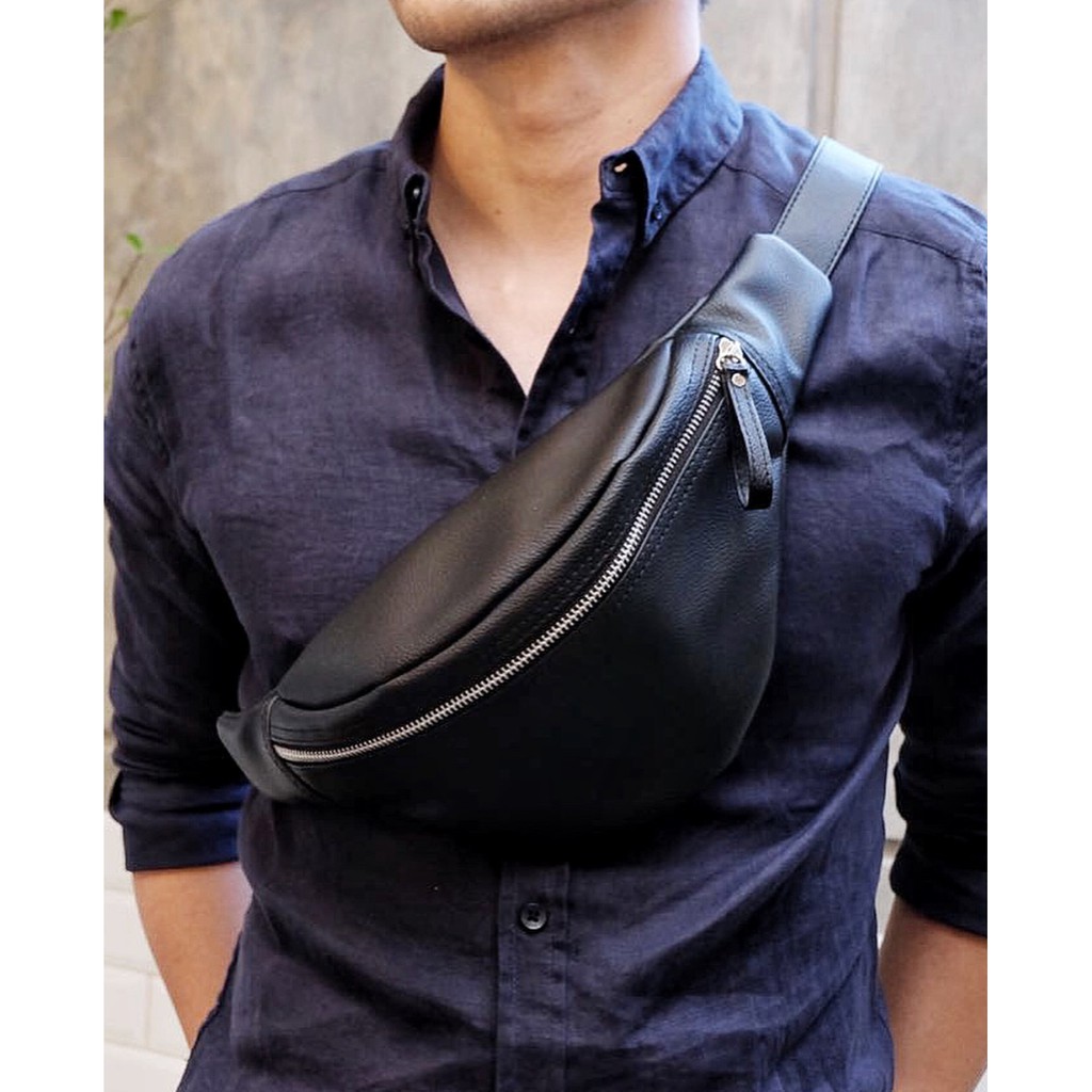 WAISTBAG DISTRO UNISEX FULL KULIT BERKUALITAS