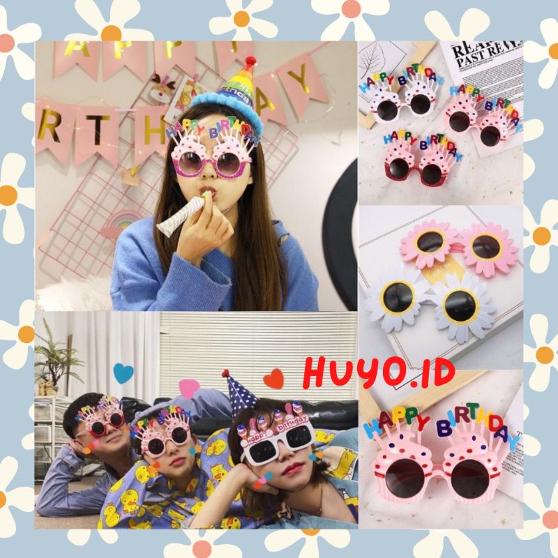 Kaca Mata Happy Birthday | Kaca mata Ulang Tahun | Kaca mata Pesta | Kacamata Ulang Tahun