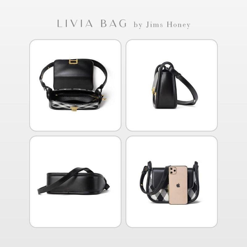 Livia Bag Jims honey Original Tas Selempang Wanita Realpic Cod official store tas rajut unik