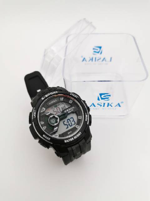 Jam tangan digital Sporty Pria water Resist Lasika 619