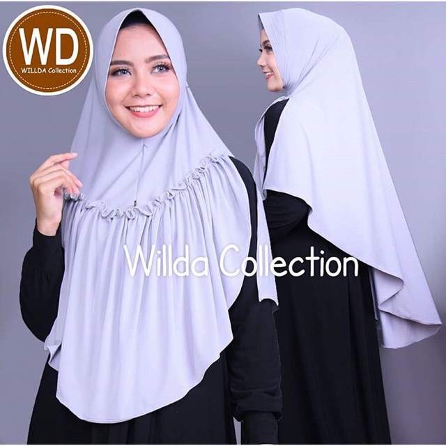 Jilbab khimar bergo rempel belah samping