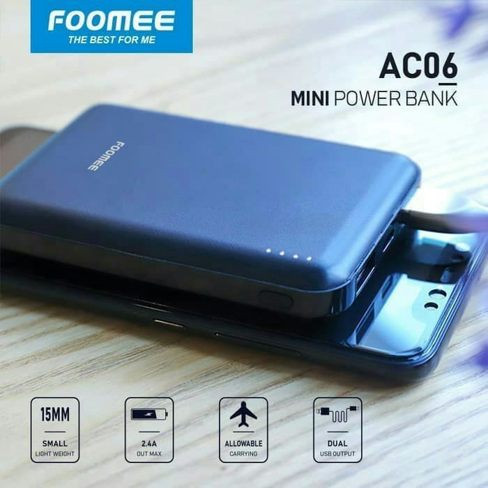 Powerbank 6600mAh AC06s FOOMEE