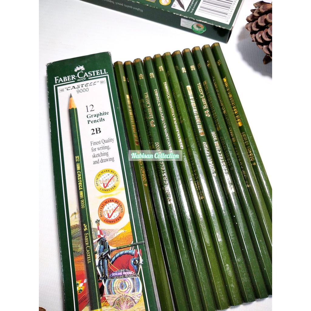 

Pensil 2B Faber-Castell 9000 | Pensil Kayu
