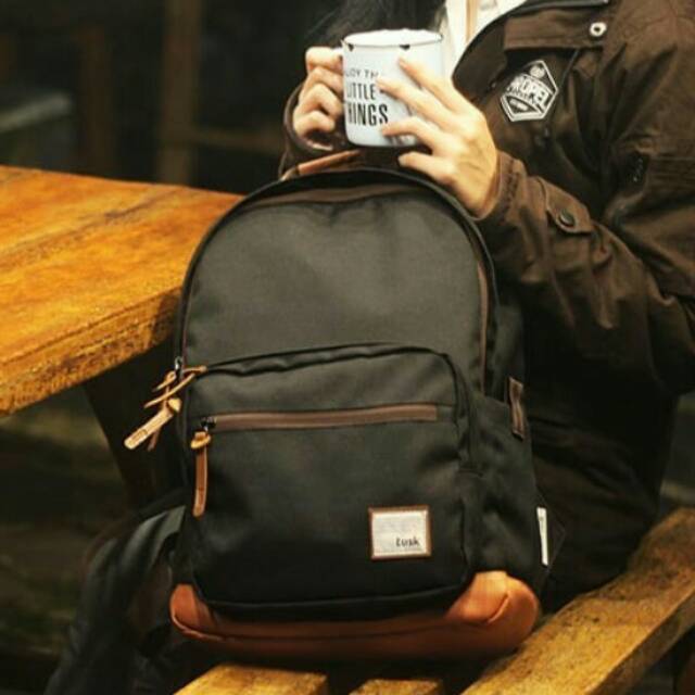 TAS RANSEL BACKPACK LAPTOP KULIAH ORIGINAL TUSK MIGI BLACK
