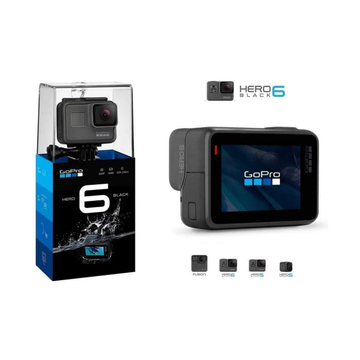 BT431 Gopro Hero 6 Black Garansi TAM 1 tahun action cam GOPRO HERO 6