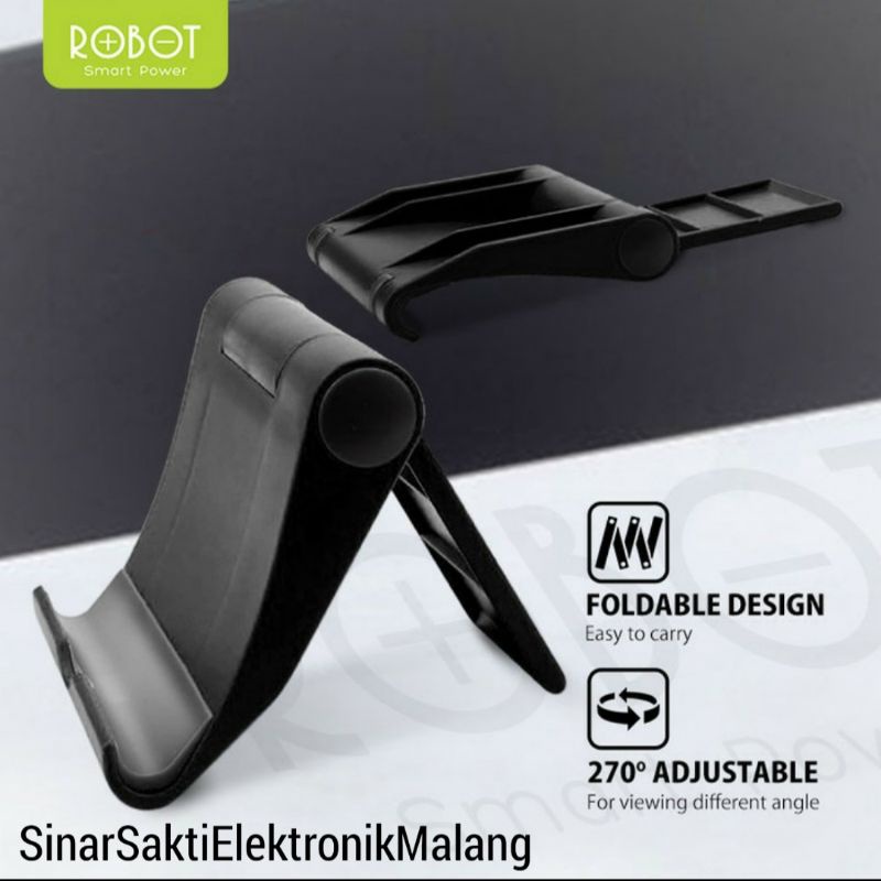 Robot Stand Holder HP Ipad Tablet Lipat Tatakan Alas Universal RT-US01
