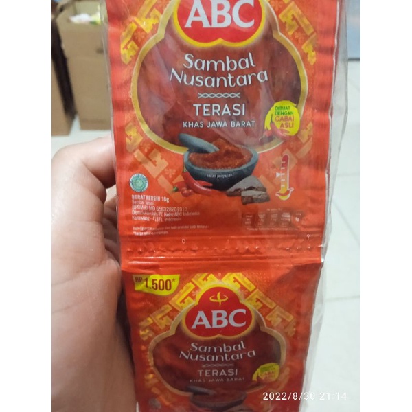 Sambel Terasi ABC Sachet ( 10 × 20 gr )