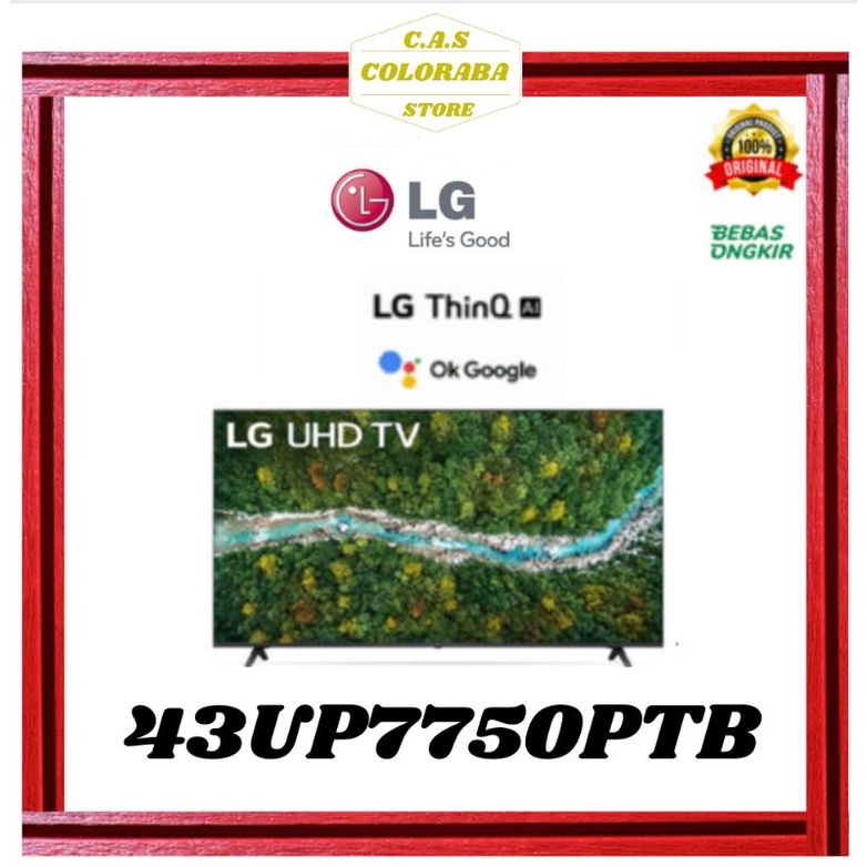 TV LG 43UP7750PTB SMART TV 43 INCH LED 4K UHD 43UP7750 43UP77 43UP UP7750 UP7750PTB
