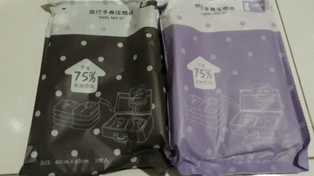 [original] Vacuum Bag Compression Hand Roll Vacuum Kantong Kompres 1 Set Isi 2 Pcs - Nacai
