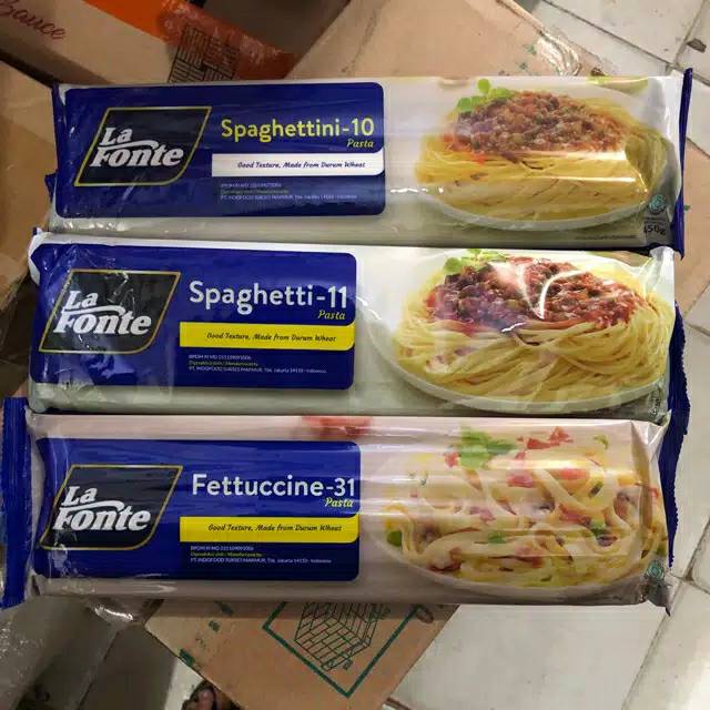 

lafonte pasta 450gr Spaghettini 10/Spaghetti 10/Fettucine 31