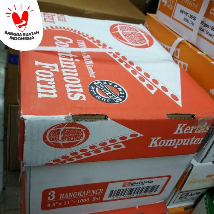 

Kertas / Continuos Form 91/2" X 11 3Ply Sinar Dunia /Continuos Form Sidu 3 Ply