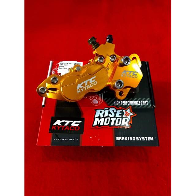 Kaliper KTC Nmax depan 4 piston ktc kytaco crm gold