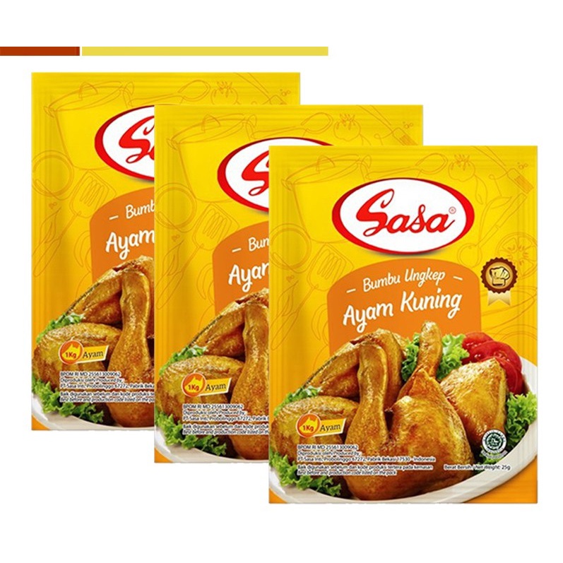 

SASA Bumbu Ungkep Ayam Kuning Renceng [10 Pc x 25 gr]
