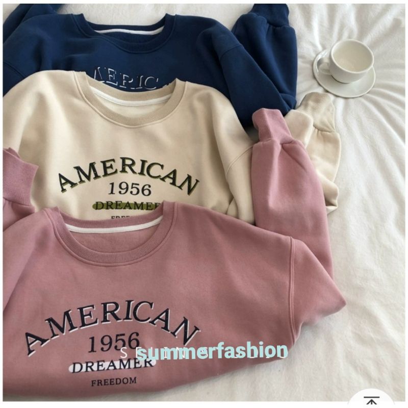 A'MRICA 1956 SWEATER OVERSIZE CROP