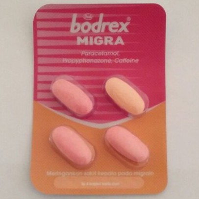 Bodrex Strip isi 4 Tablet ( EXTRA / MIGRA / BATUK FLU)