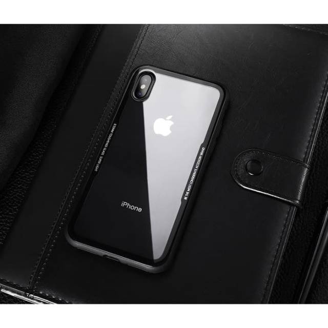 Back Tempered Glass case Iphone X Ten rubber case casing cover