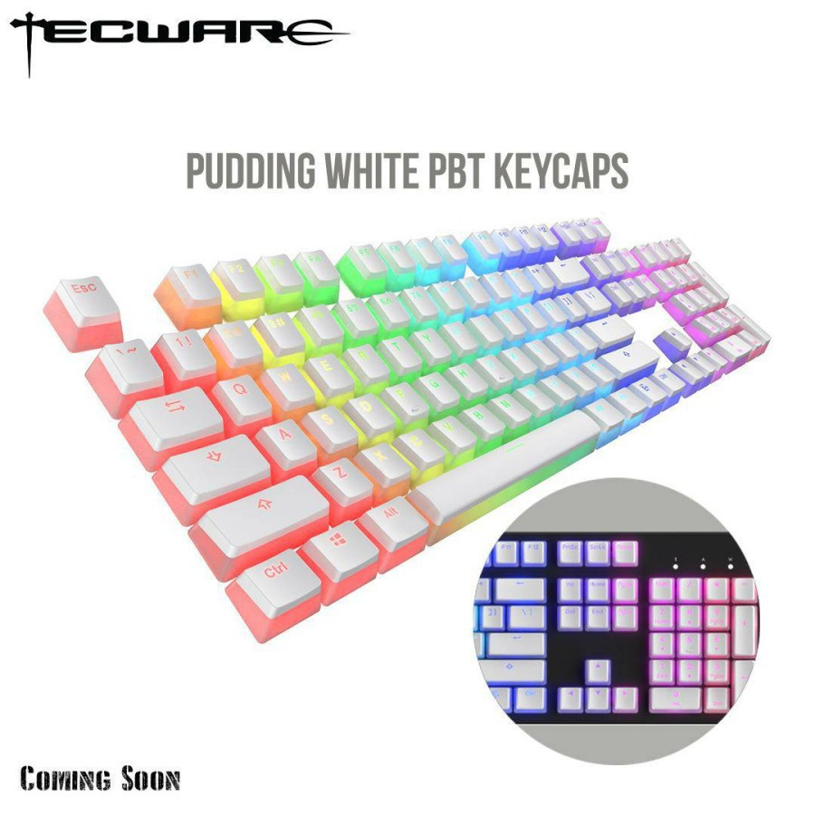 Tecware Double Shot Moulded PBT Pudding Backlit Keycaps