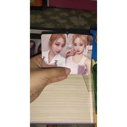 BACA DESC  READY STOCK PHOTOCARD NINGNING CLIO VERS 3 EYEPALATE VERS AND CUSHION VERS NO DAMAGE TAG 