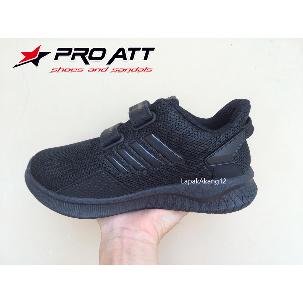 PROMO Sepatu sekolah PRO ATT / Sepatu Anak-anak / Sepatu Sekolah Anak / Sepatu Hitam Polos / Sepatu Sekolah / Fashion Anak-anak