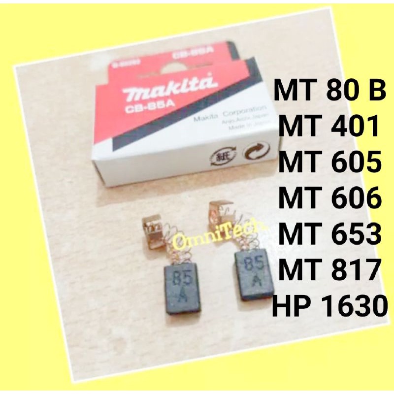 Carbon Brush Arang Spul Makita Bor Blower CB 85A CB85 CB 85 MT 653 605 606 80B 817 401 HP 1630