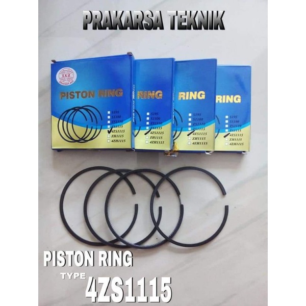 PISTON RING TYPE 4ZS1115, ZS1115, S1110, S1100, S195, R180 & 175