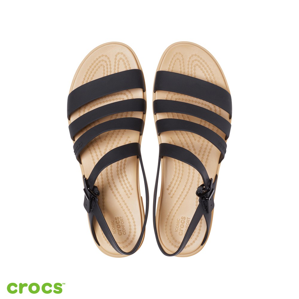 Crocs Wanita  Tulum Tali / Flat Sandal Wanita / Fashion Korea / Fashion Wanita - Black -206107-00W