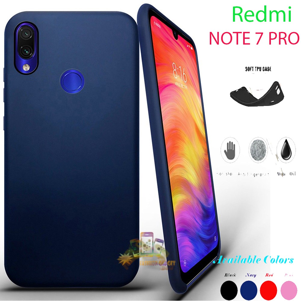 Lize Case Cilicone Matte Xiaomi Redmi Note 7 Pro Silikon Candy Case Soft Case Casing Ultrathin