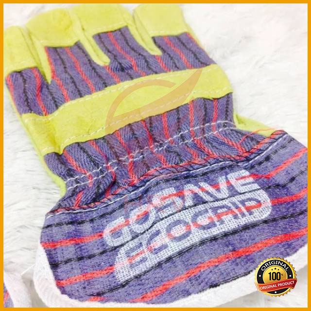 Sarung Tangan Kulit Kombinasi Legion Protector ECOGRIP Gosave Untuk Las dan Gerinda Proyek Safety Gloves